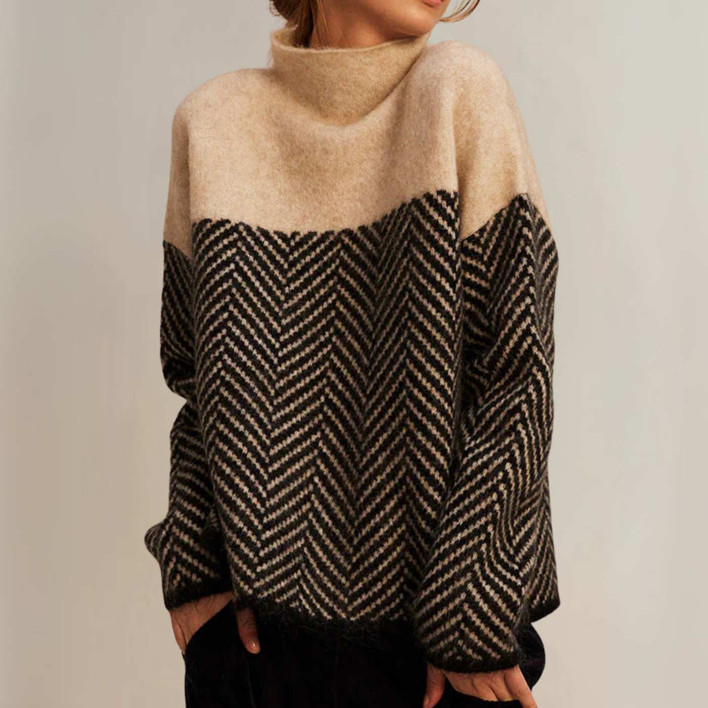 Moniva™ | Pull à motif chevron pour des journées apaisées