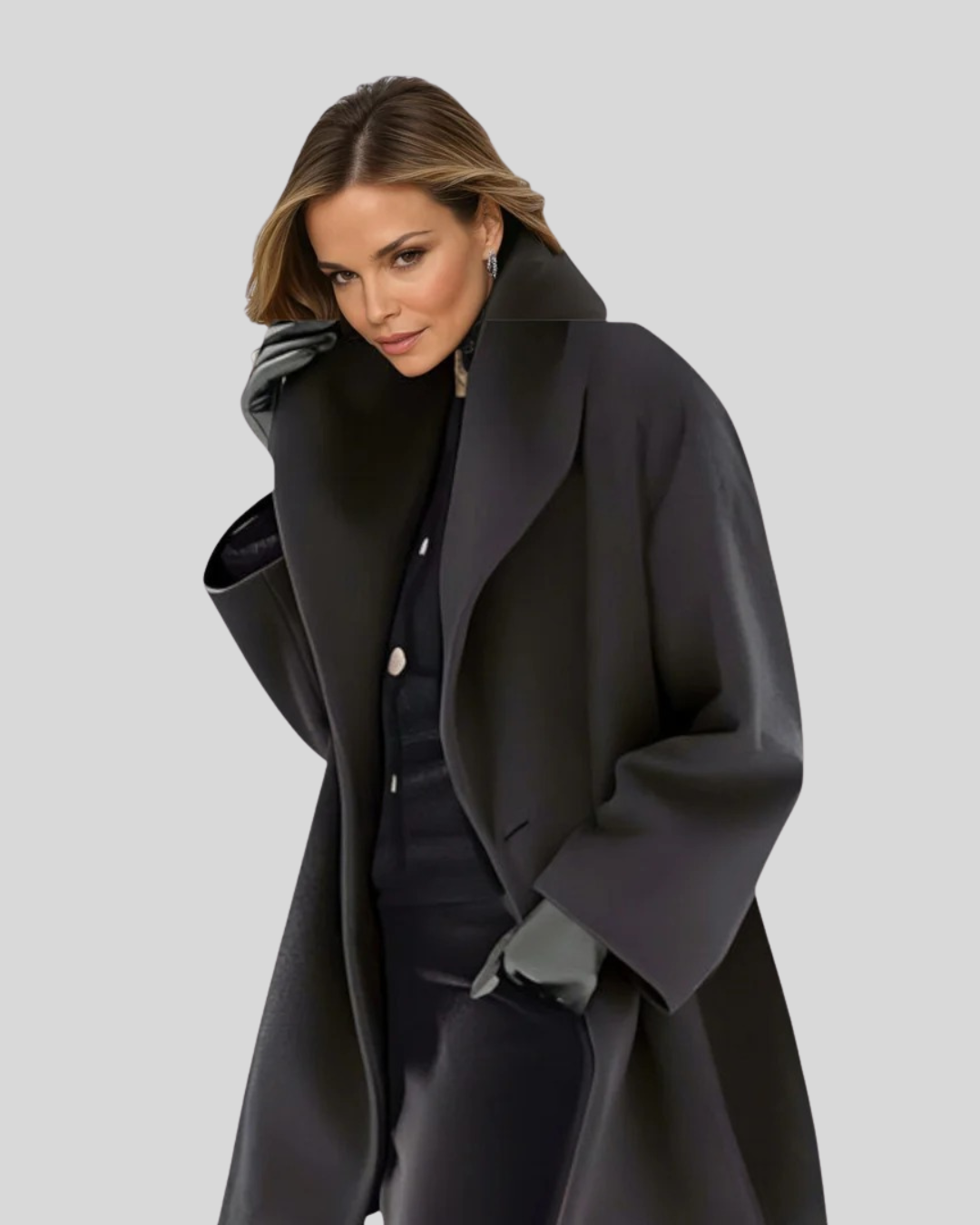 Maison | Manteau en Laine Coupe-Vent au Design Minimaliste