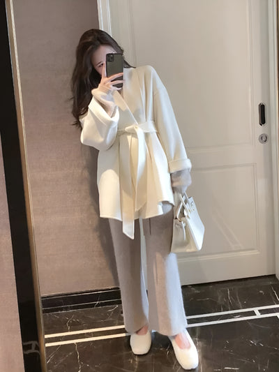 Moniva™ | Manteau en Laine Fait Main