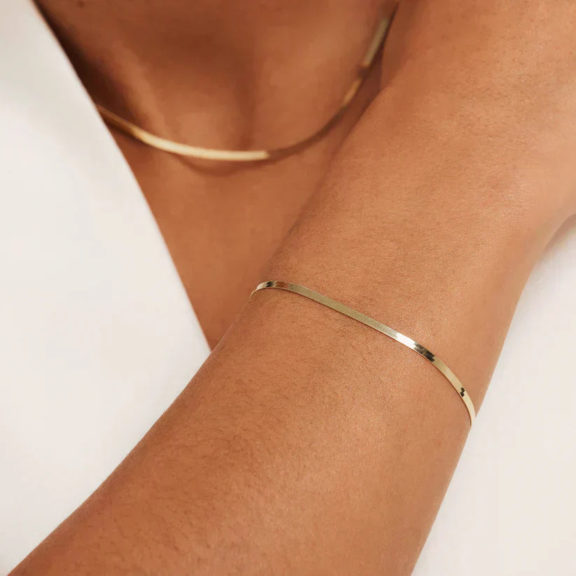 Moniva™ | Bracelet serpent Soleil | Or 14k