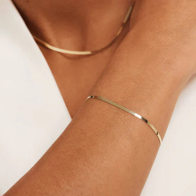 Moniva™ | Bracelet serpent Soleil | Or 14k