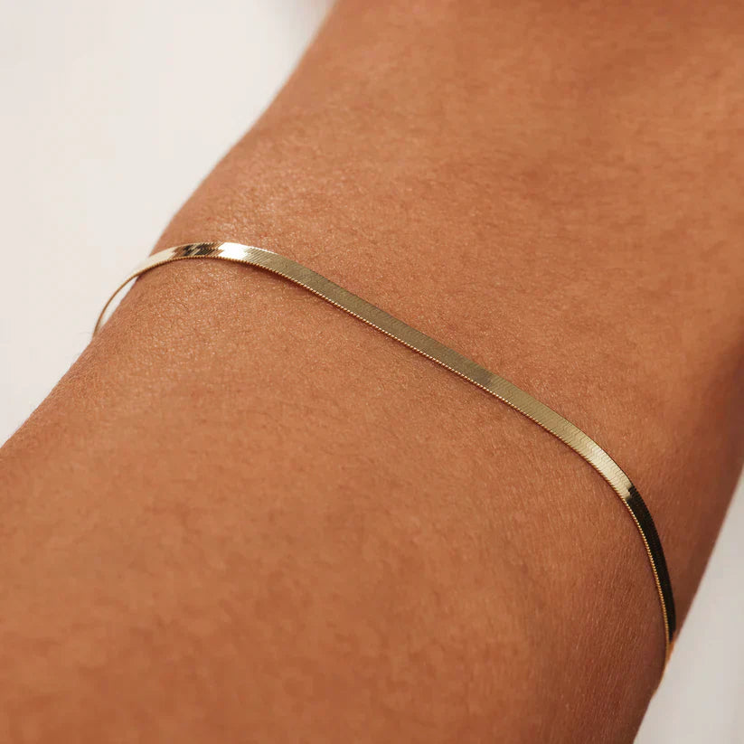 Moniva™ | Bracelet serpent Soleil | Or 14k