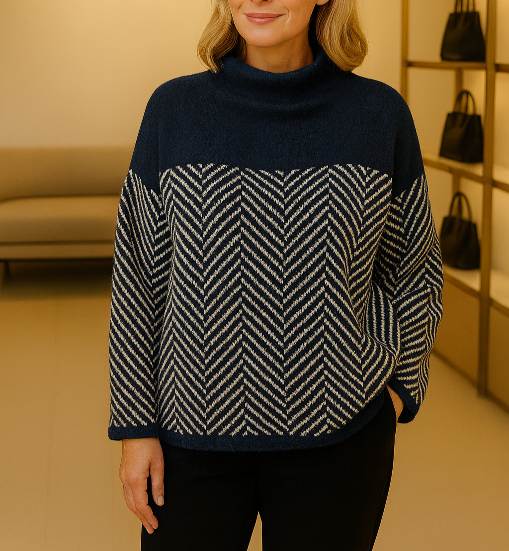 Moniva™ | Pull à motif chevron pour des journées apaisées