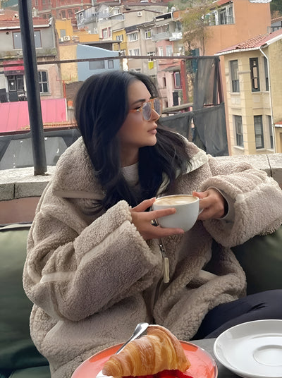 Moniva™ | Veste Douillette à Col Zippé