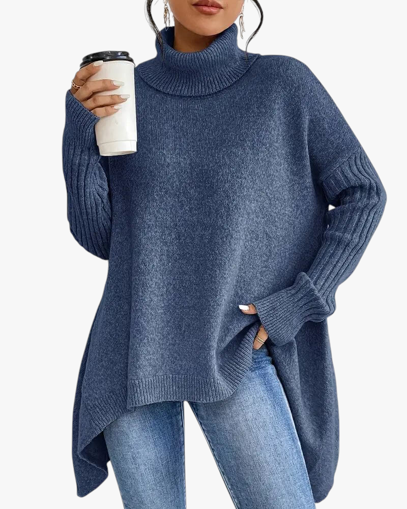 Moniva™ | Pull col roulé oversize pour une chaleur élégante