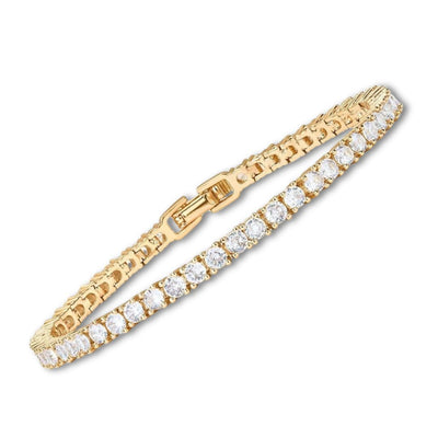 Moniva™ Bracelet Tennis en Moissanite | Or Blanc 18k