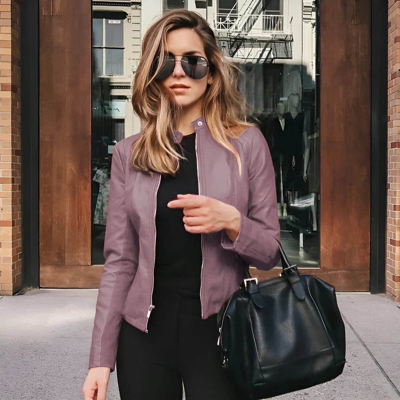 Moniva™ | Veste en Cuir Raffinée