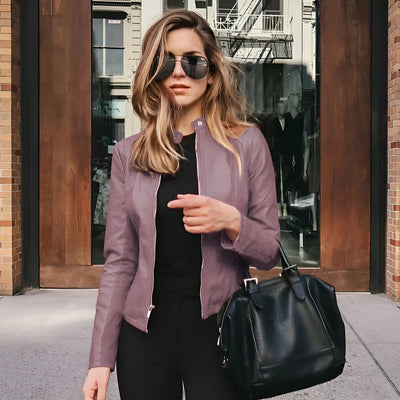 Moniva™ | Veste en Cuir Raffinée