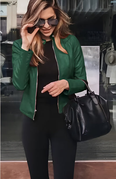 Moniva™ | Veste en Cuir Raffinée