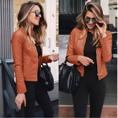 Moniva™ | Veste en Cuir Raffinée