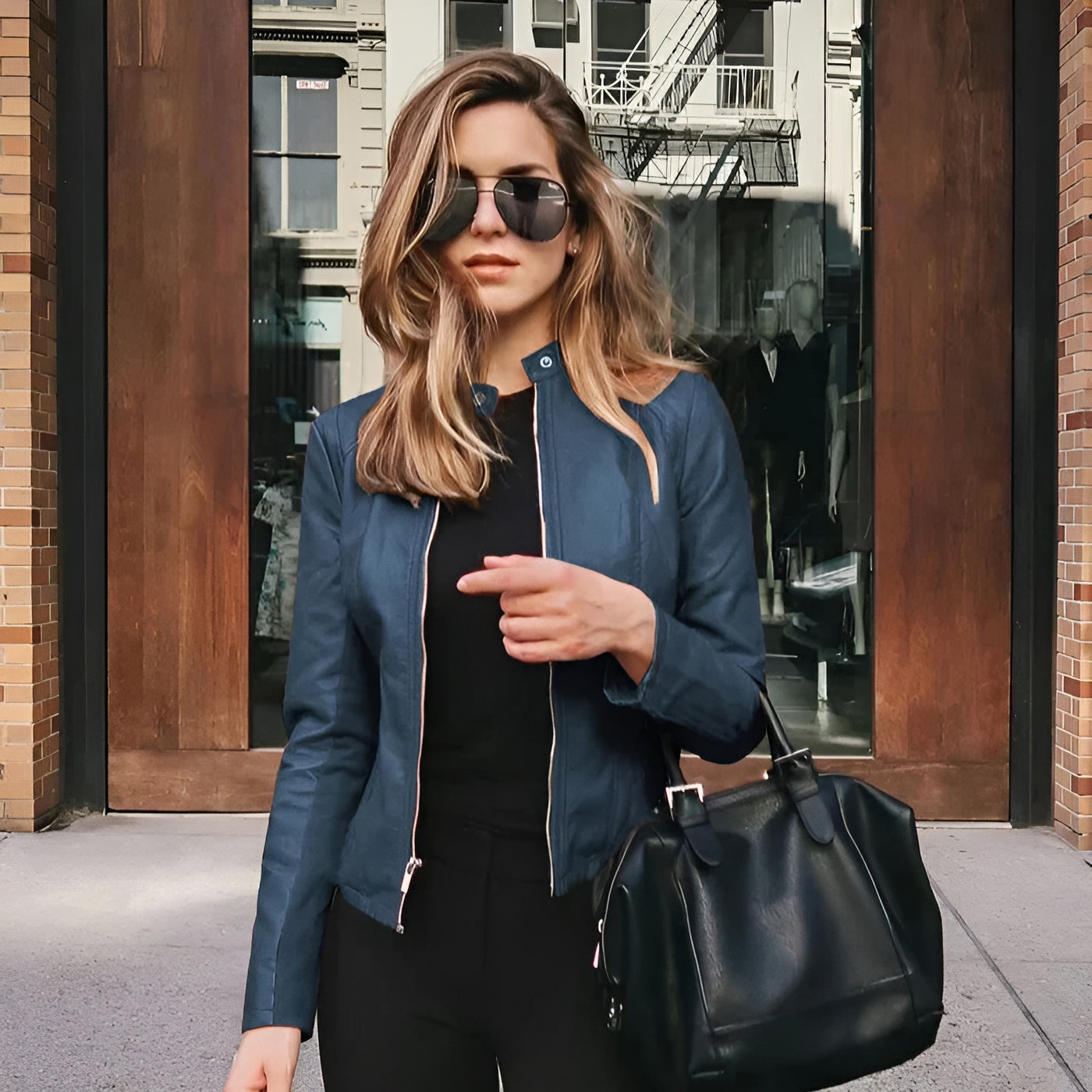 Moniva™ | Veste en Cuir Raffinée