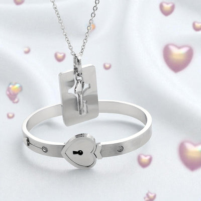 Moniva™ | Bracelet Loverlock Doré avec Détails Brillants