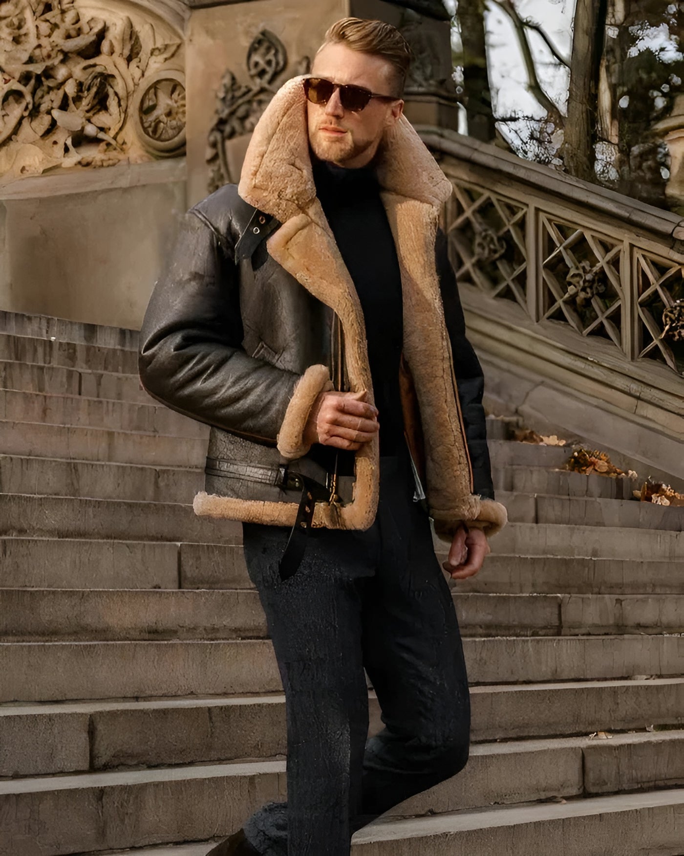 Moniva™ | Veste en Cuir Moderne avec Doublure Chaude