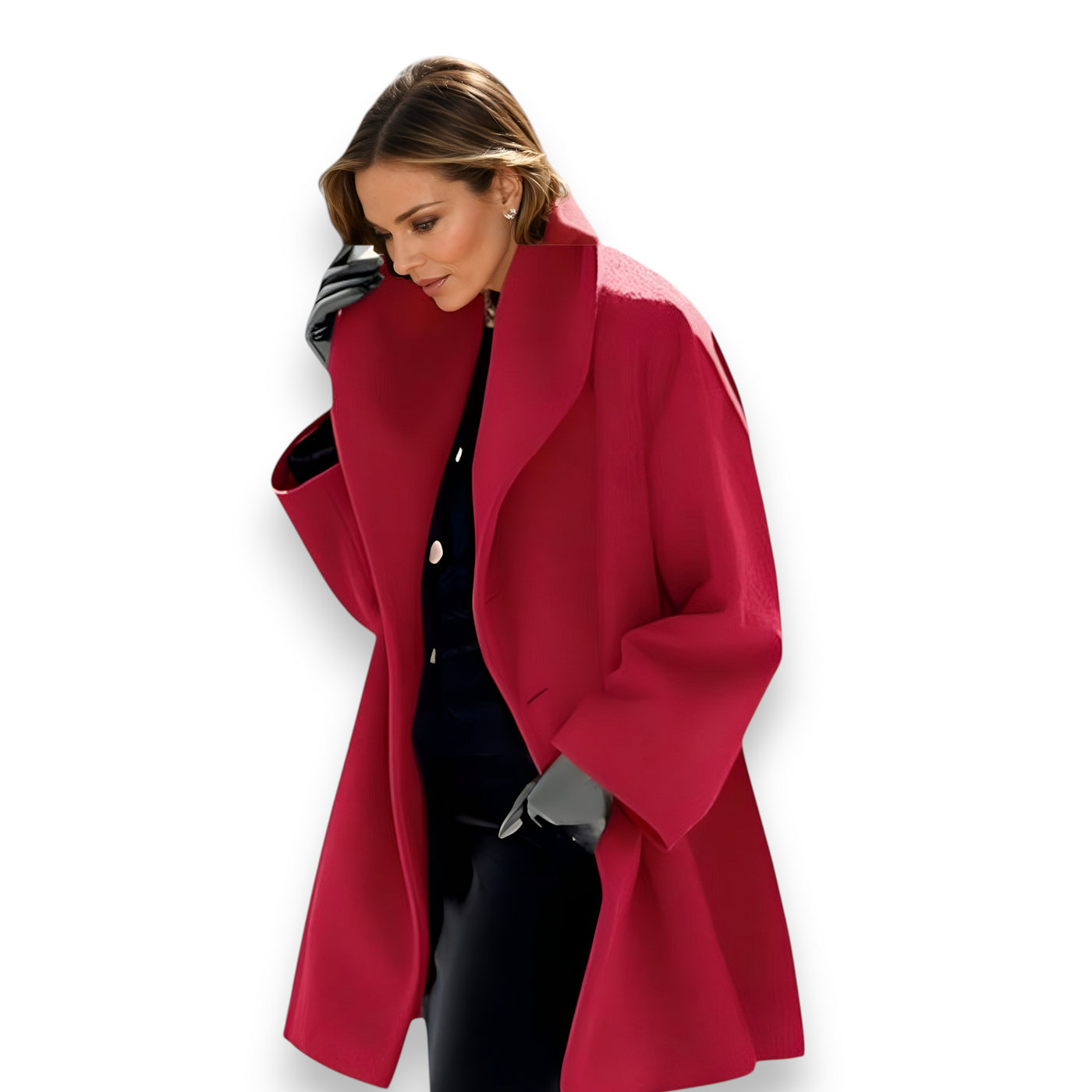 Moniva™ | Manteau Minimaliste en Laine Coupe Relax