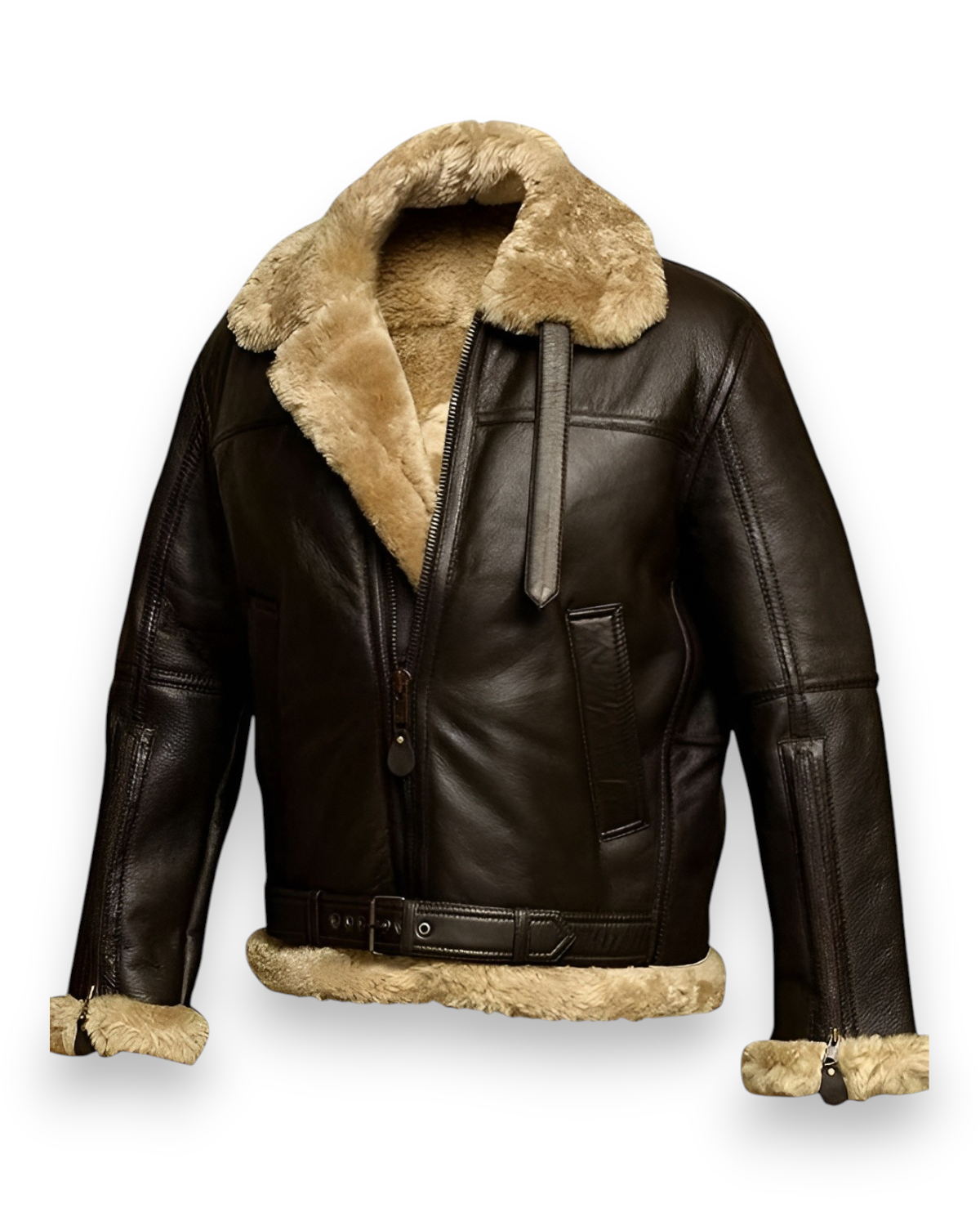 Moniva™ | Veste en Cuir Moderne avec Doublure Chaude