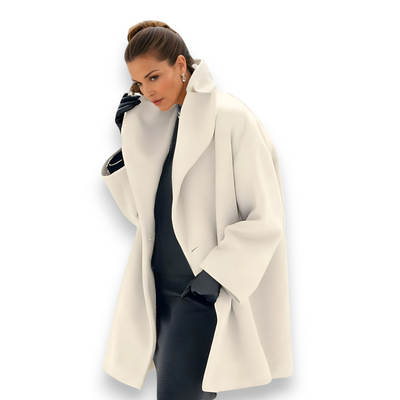 Moniva™ | Manteau Minimaliste en Laine Coupe Relax