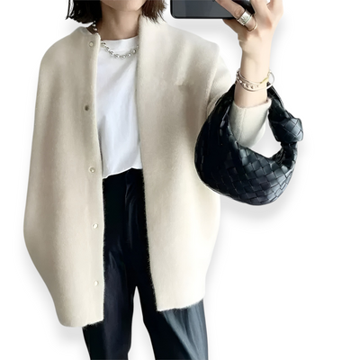 Moniva™ | Veste Élégante en Maille avec Boutons