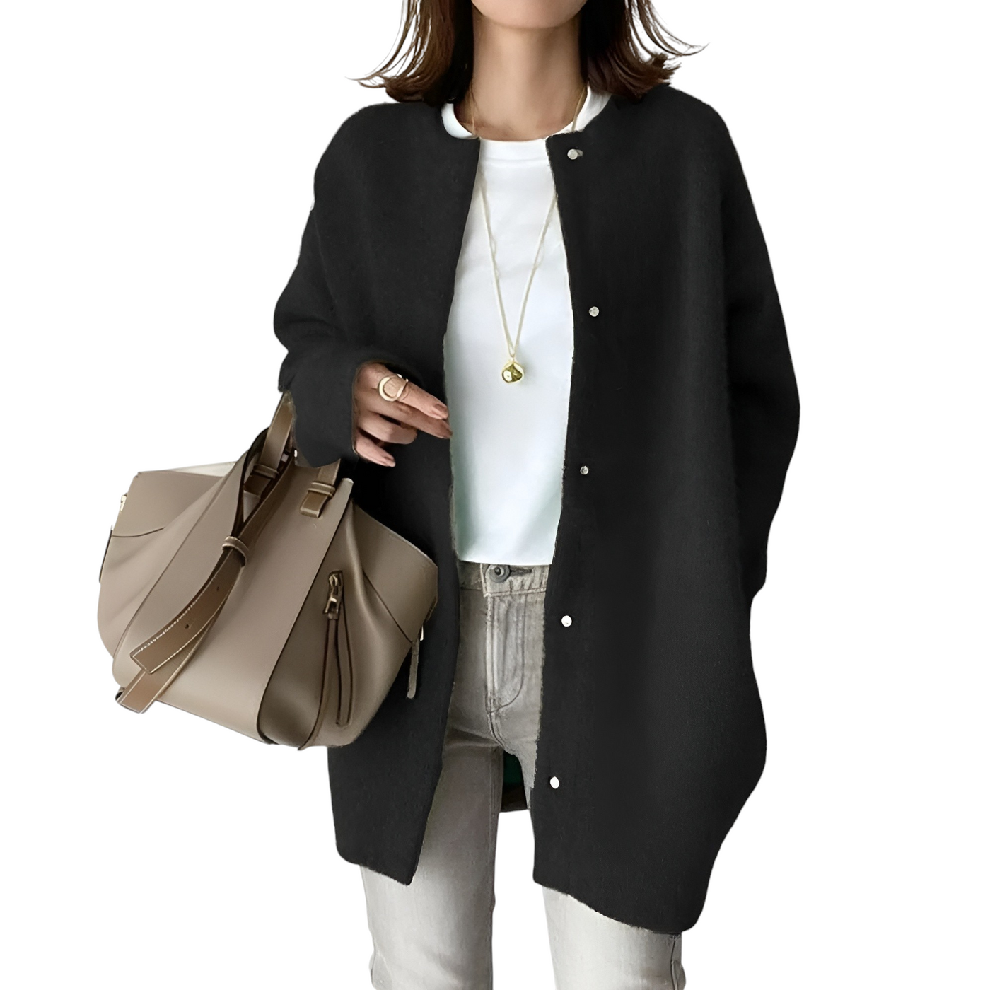 Moniva™ | Veste Élégante en Maille avec Boutons