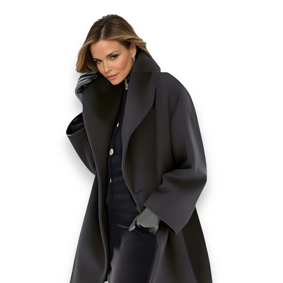 Moniva™ | Manteau Minimaliste en Laine Coupe Relax